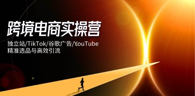 跨境电商实操营：独立站/TikTok/谷歌广告/YouTube，精准选品与高效引流-极速网创