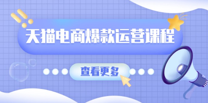 （13910期）天猫电商爆款运营课程，爆款卖点提炼与流量实操，多套模型全面学习-极速网创