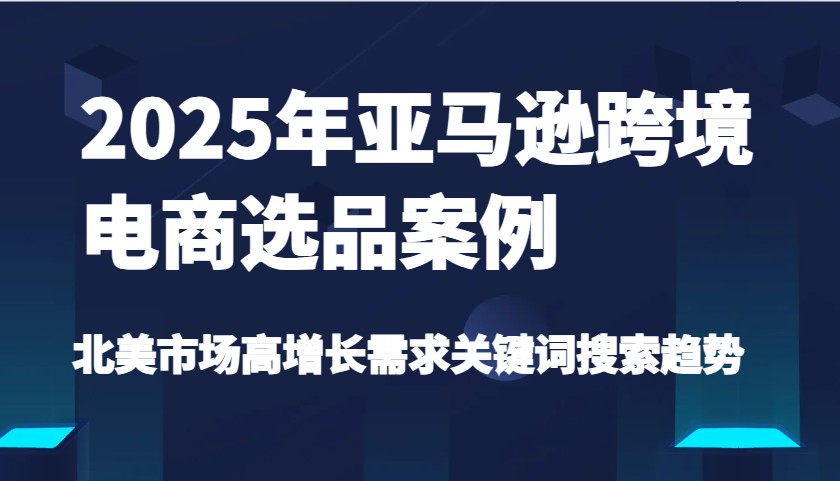 2025年亚马逊跨境电商选品案例-北美市场高增长需求关键词搜索趋势（更新)-极速网创