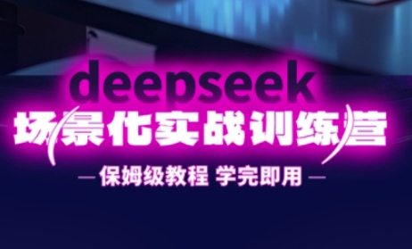 DeepSeek场景化实战训练营，保姆级教程，学完即用，手把手教你用DeepSeek提升效率-极速网创