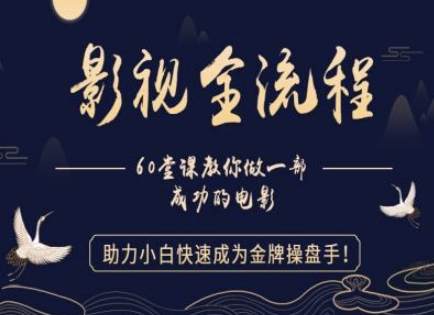 【影视全流程】教你做一部成功的电影，助力小白快速成为金牌操盘手-极速网创