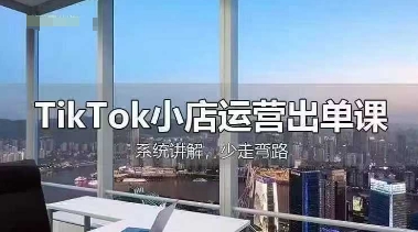 TikTok小店运营出单课，从开店选品、运营出单、发货回款，进行全流程讲解-极速网创