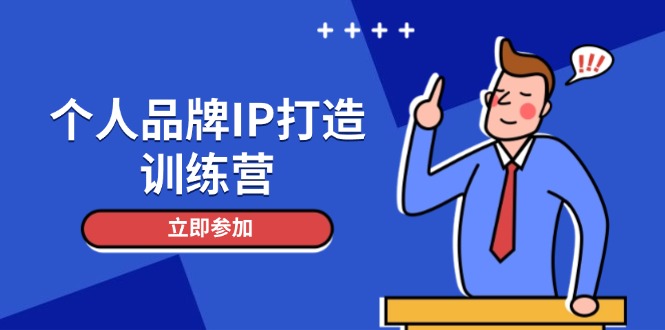 （14737期）个人品牌IP打造训练营，打造人设吸粉话术，日增精准粉，玩转社群变现技巧-极速网创
