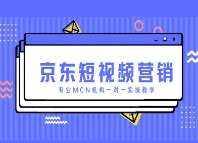 京东短视频营销项目，专业MCN机构一对一实操教学-极速网创