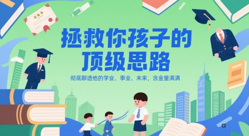 付费文章：拯救你孩子的顶级思路，彻底聊透他的学业、事业、未来，含金量满满-极速网创