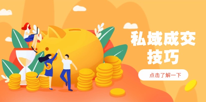 （14601期）私域成交技巧，帮你从入门到精通，破解四大痛点，快速变现，轻松收钱-极速网创