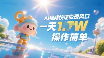 Ai视频变现风口，一天收入多张，收入无上限，操作简单-极速网创