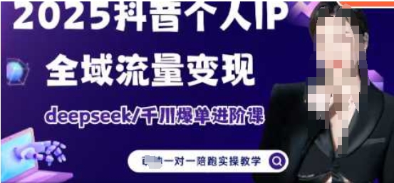 2025个人IP短视频带货(进阶版)全域流量变现，deepseek千川爆单进阶课-极速网创