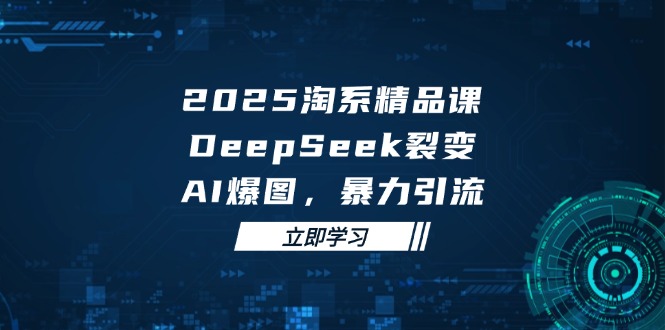 （14639期）2025 淘系精品课，DeepSeek 裂变，AI 爆图，暴力引流-极速网创