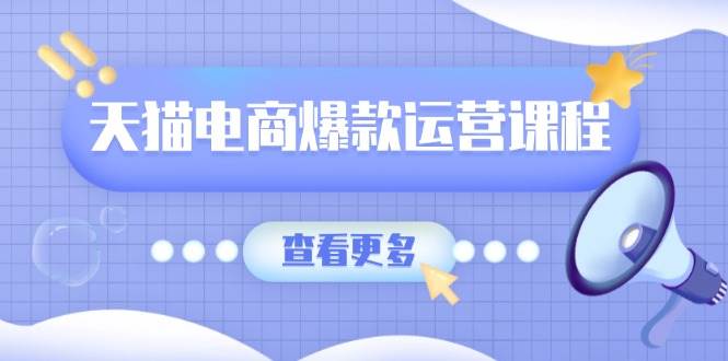 天猫电商爆款运营课程，爆款卖点提炼与流量实操，多套模型全面学习-极速网创