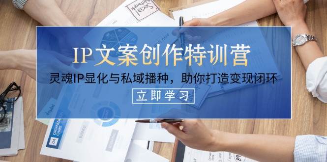 IP文案创作特训营，灵魂IP显化与私域播种，助你打造变现闭环（14节课）-极速网创