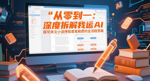 从零到一：深度拆解我运用AI撰写爽文小说挣取首笔稿费的全流程思路-极速网创