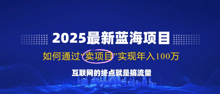 （14305期）2025最新蓝海项目，零门槛轻松复制，月入10万+，新手也能操作！-极速网创