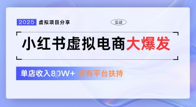 小红书虚拟电商项目，平台大力免费流量扶持，低门槛1拖3玩法-极速网创