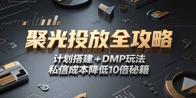 （15254期）2025小红书聚光投放全攻略，计划搭建+DMP玩法，私信成本降低10倍秘籍-极速网创