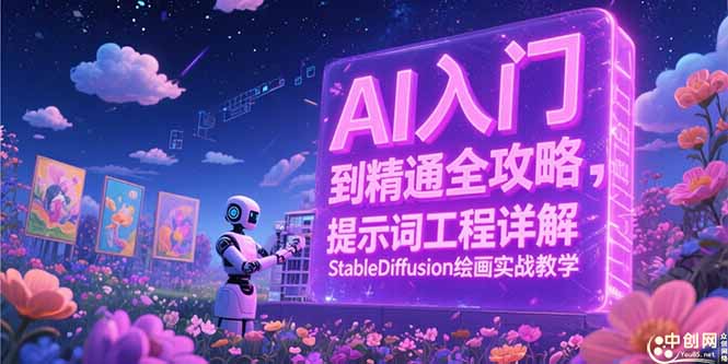 （15181期）AI入门到精通全攻略，提示词工程详解，StableDiffusion绘画实战教学-极速网创