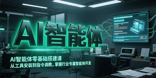 （15257期）AI智能体零基础搭建课，从工具安装到指令调教，掌握行业专属智能体开发…-极速网创