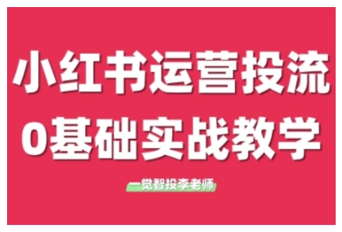 小红书运营投流，小红书广告投放从0到1的实战课，学完即可开始投放（更新）-极速网创