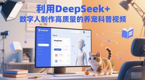 利用DeepSeek+数字人制作高质量的养宠科普视频-极速网创