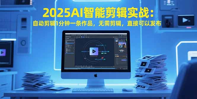 （15504期）2025AI智能剪辑实战：自动剪辑1分钟一条作品，无需剪辑，直接可以发布-极速网创