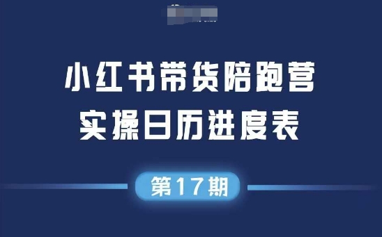 小红书第17期带货陪跑营，不囤货，无不直播，无不投流，通过选品+笔记内容+测品+笔记铺量+矩阵运营打爆款-极速网创