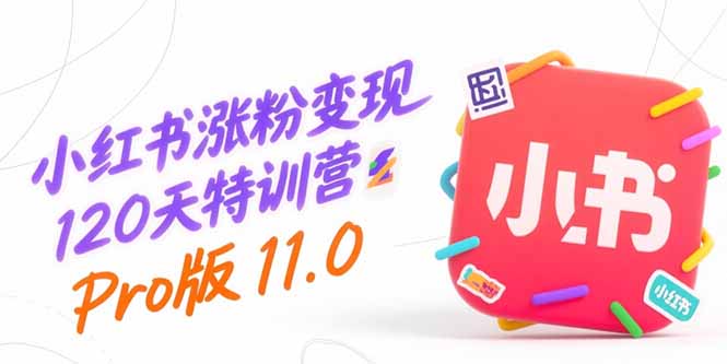 （15432期）小红书涨粉变现120天特训营Pro版11.0：从0到1掌握平台运营,内容制作和变现-极速网创