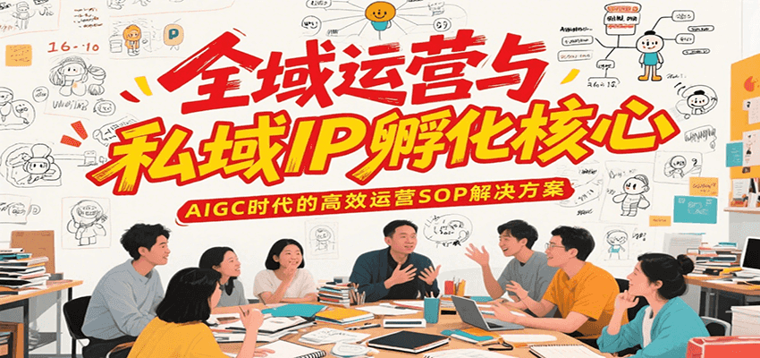 全域运营与私域IP孵化核心，AIGC时代的高效运营SOP解决方案-极速网创