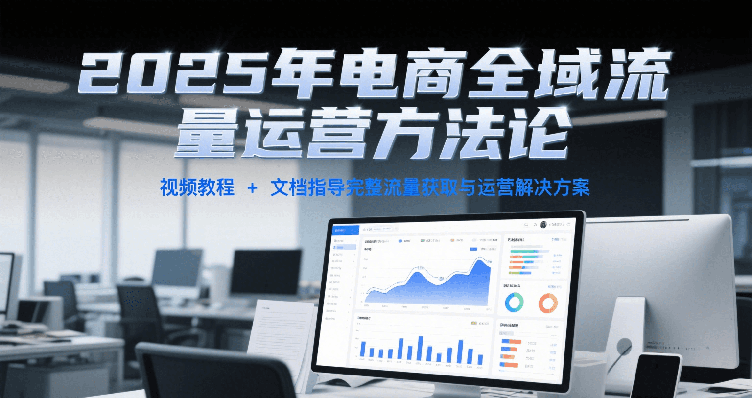 2025年电商全域流量运营方法论，视频教程+文档指导完整流量获取与运营解决方案-极速网创