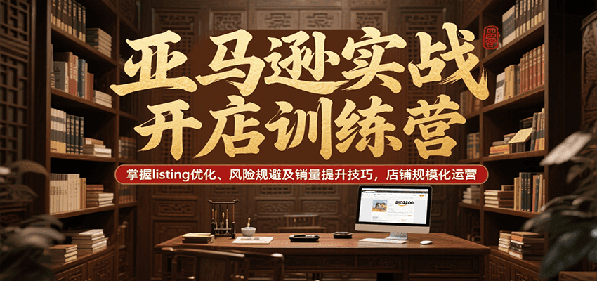 亚马逊实战开店训练营，掌握listing优化、风险规避及销量提升技巧，店铺规模化运营-极速网创
