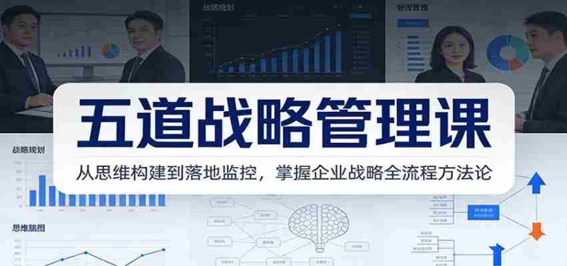 五道战略管理课：从思维构建到落地监控，掌握企业战略全流程方法论-极速网创