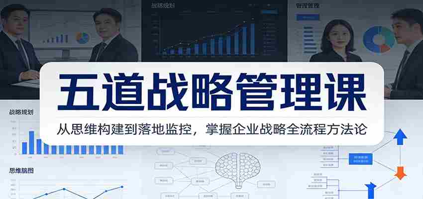 五道战略管理课：从思维构建到落地监控，掌握企业战略全流程方法论-极速网创