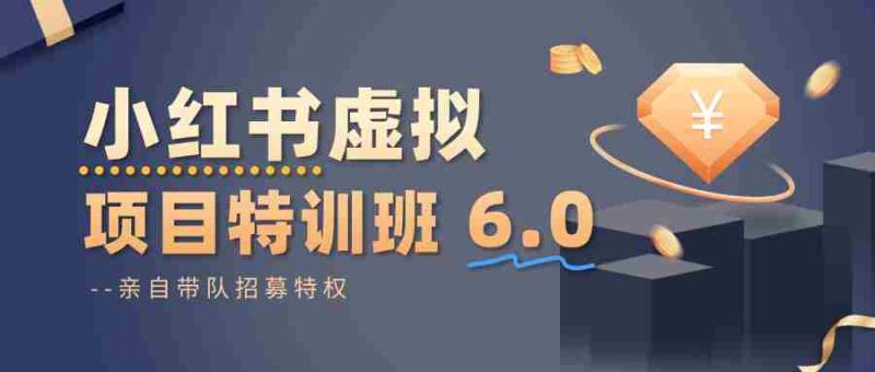 小红书虚拟项目特训班6.0 ，养号/选品/自动发货/爆款笔记（含40节视频课）-极速网创