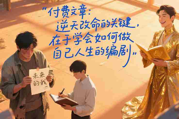 付费文章：逆天改命的关键，在于学会如何做自己人生的编剧-极速网创