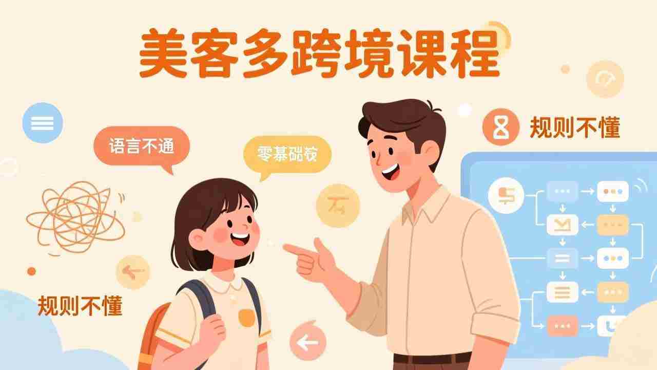 （17503期）怕语言不通、怕不懂规则？零基础小白也能做的美客多跨境课，手把手带你美客多开店稳赚-极速网创