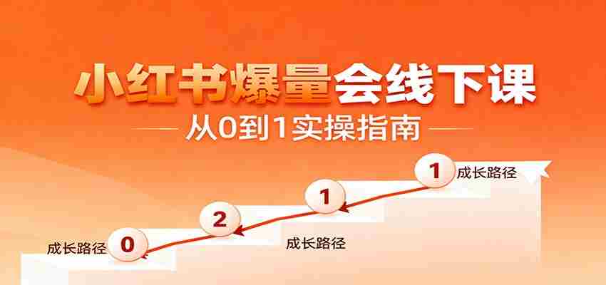 小红书爆量会线下课，聚焦小红书运营全流程，从0到1爆店实操方案-极速网创