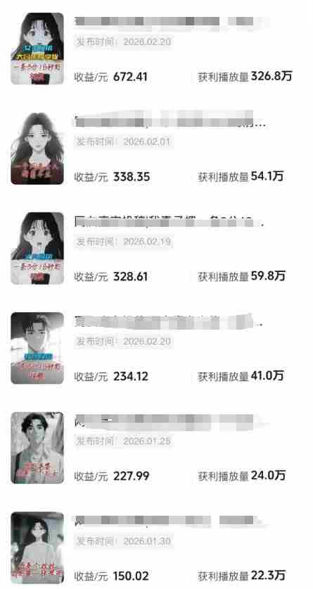 抖音某博主的AI情感故事第一人称解说视频教学，条条爆款，撸创作伙伴计划收益