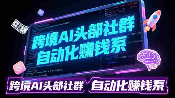 （17255期）跨境AI头部社群前沿精选：聚焦可落地的AI实战经验，快速构建你的自动化赚钱系-极速网创