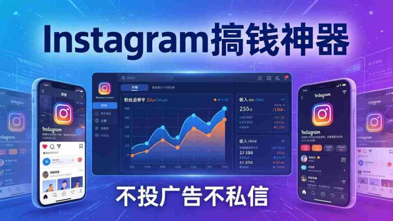 （17731期）Instagram搞钱神器：月涨6万粉+月入5万刀，不投广告不私信，靠算法+低价产品-极速网创