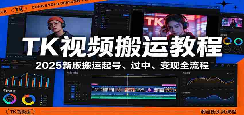 TK视频搬运教程：2025新版搬运起号、过中、变现全流程-极速网创