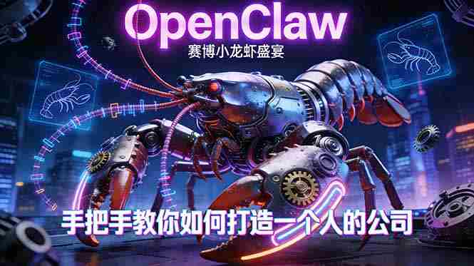 （17684期）OpenClaw，小龙虾-从产品到爆款的成长之路，手把手教你如何打造一个人的公司-极速网创
