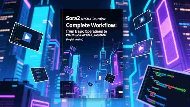 （16758期）Sora2 AI视频生成的系统教程（英文版）：从基础操作到专业级AI视频制作的完整工作流-极速网创