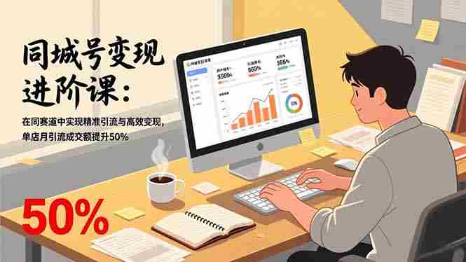 （17015期）同城号变现进阶课：在同城赛道中实现精准引流与高效变现，单店月引流成交额提升50%-极速网创