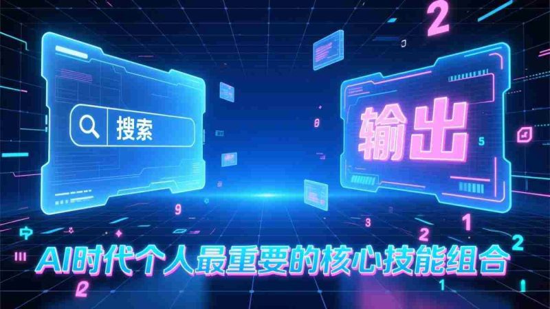 （17074期）付费文章：AI时代个人最重要的核心技能组合：“输出能力”和“搜索能力”-极速网创