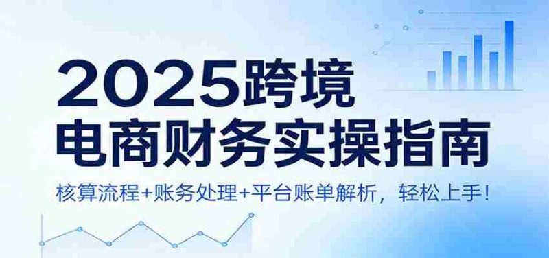 2025跨境电商财务实操指南：核算流程+账务处理+平台账单解析，轻松上手！-极速网创