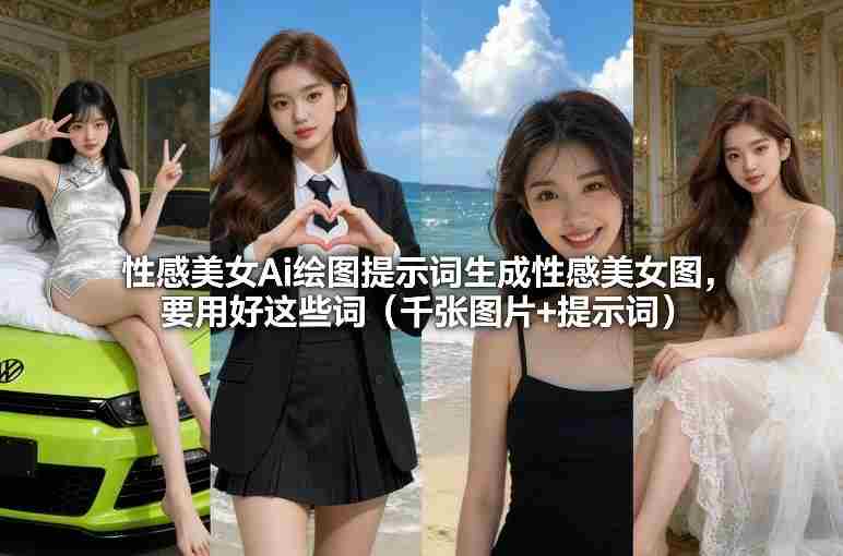 性感美女Ai绘图提示词生成性感美女图，要用好这些词（千张图片+提示词）-极速网创