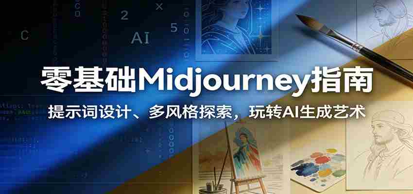 零基础Midjourney指南：提示词设计、多风格探索，玩转AI生成艺术-极速网创