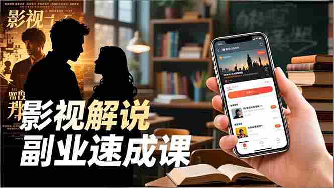 (16740期)Tk影视解说副业速成课,软件安装、全流程实操、爆款预设,新手两周变现-极速网创