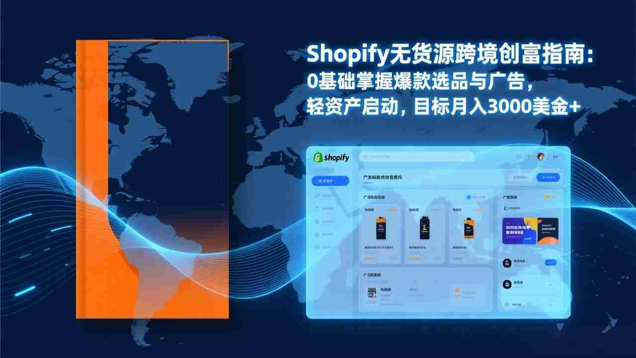 （17238期）Shopify爆款打法实战：从选品到广告投放，复制爆款模型，驱动独立站月销售额破万刀-极速网创