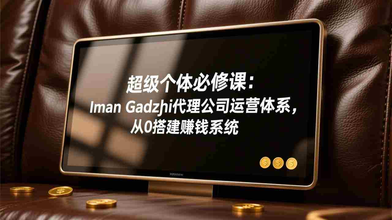 （17525期）超级个体必修课：Iman Gadzhi代理公司运营体系，从0搭建赚钱系统-极速网创