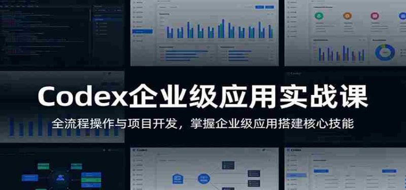 Codex企业级应用实战课:全流程操作与项目开发,掌握企业级应用搭建核心技能-极速网创